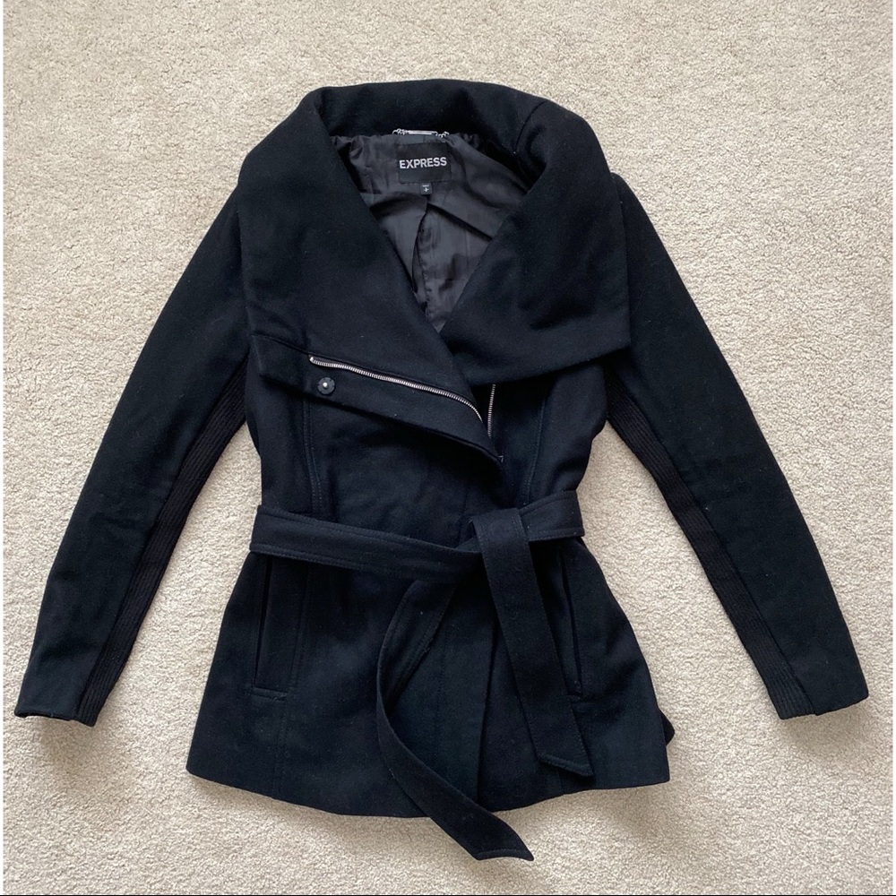 Express Asymmetrical Peacoat